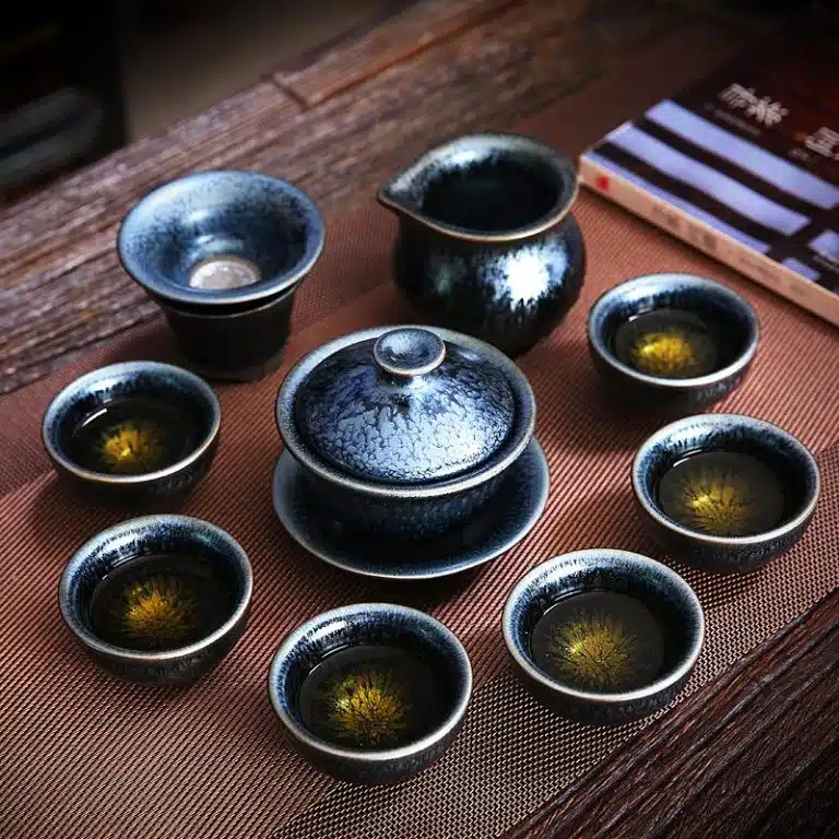Glacier Jian Zhan Tenmoku Tea Set