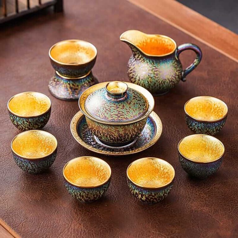 Golden Magic Jian Zhan Tenmoku Tea Set
