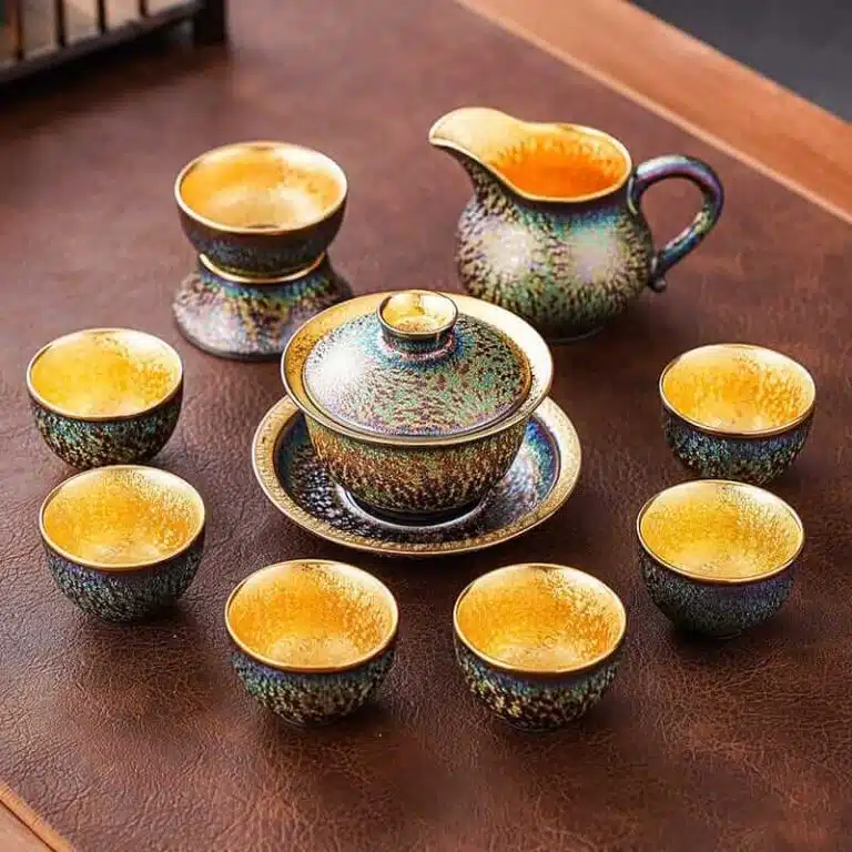 Golden Magic Jian Zhan Tenmoku Tea Set