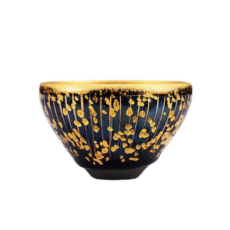 Golden Drops Jian Zhan Tenmoku Tea Cup