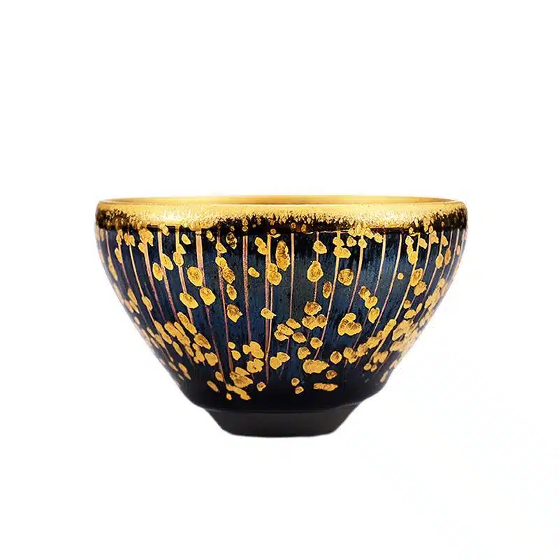 Golden Drops Jian Zhan Tenmoku Tea Cup