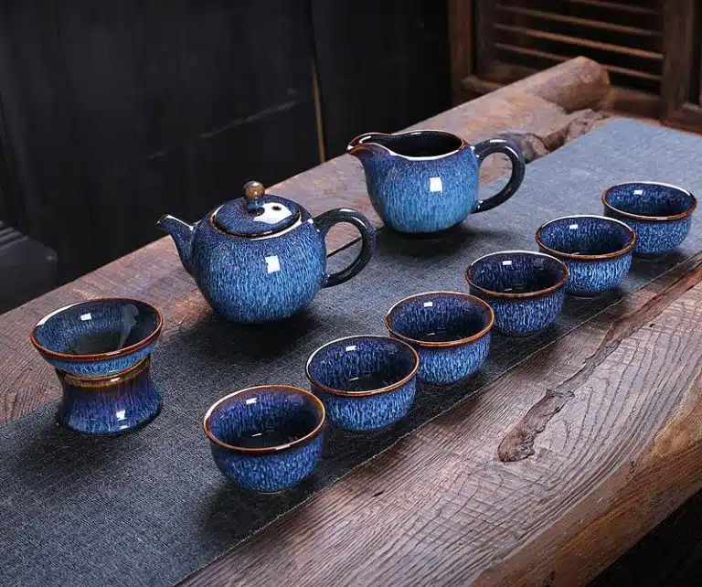 Iceberg Jian Zhan Tenmoku Tea Set