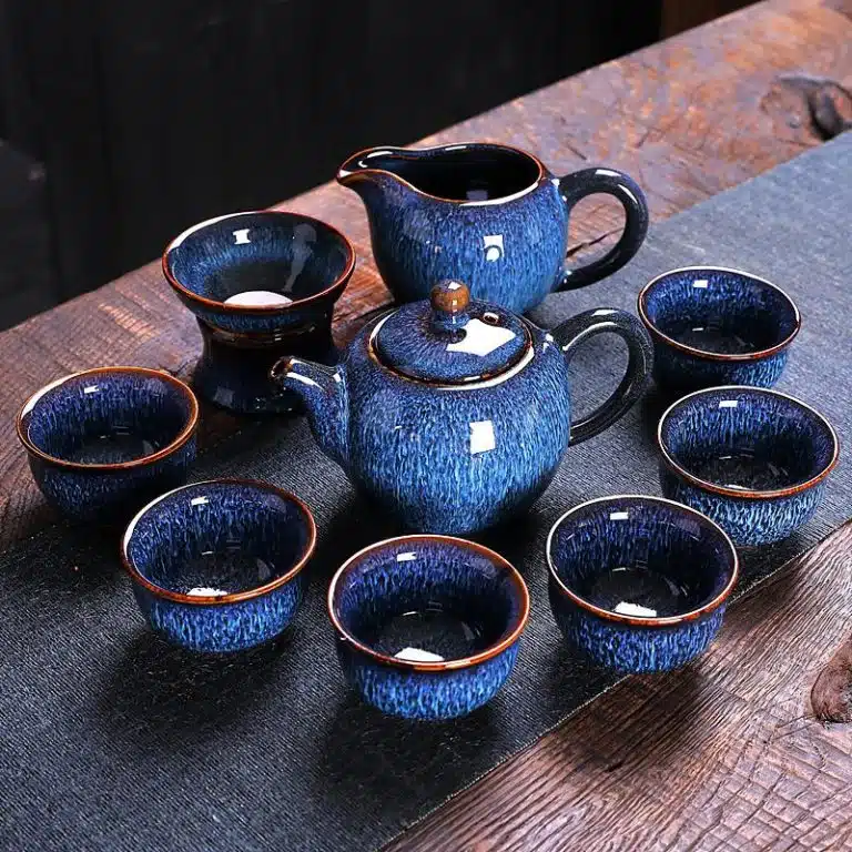 Iceberg Jian Zhan Tenmoku Tea Set