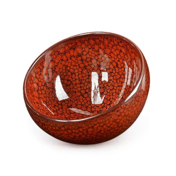 Orange Jian Zhan Tenmoku Tea Cup