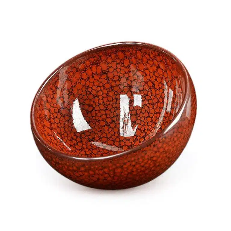 Orange Jian Zhan Tenmoku Tea Cup