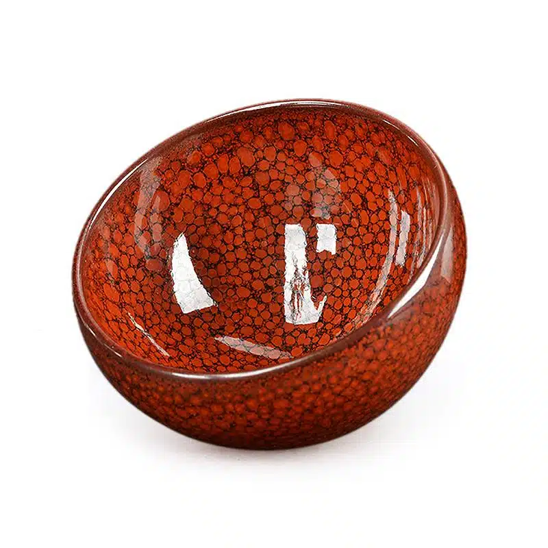 Orange Jian Zhan Tenmoku Tea Cup