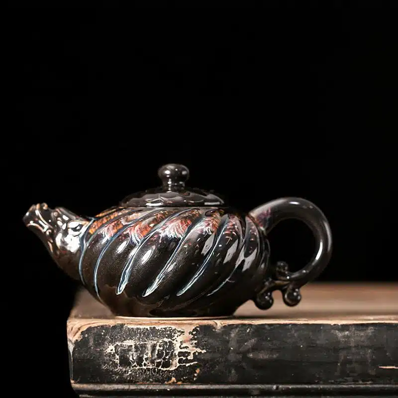 Palm Teapot JianZhan Tenmoku Teapot