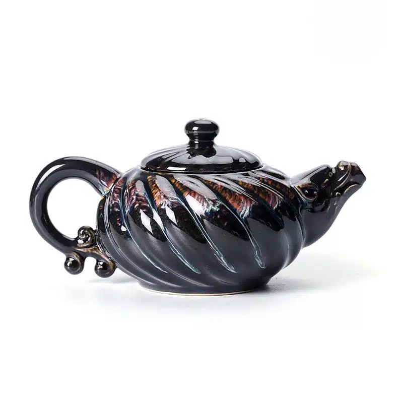 Palm Handmade JianZhan Tenmoku Teapot Zen Tea Cup