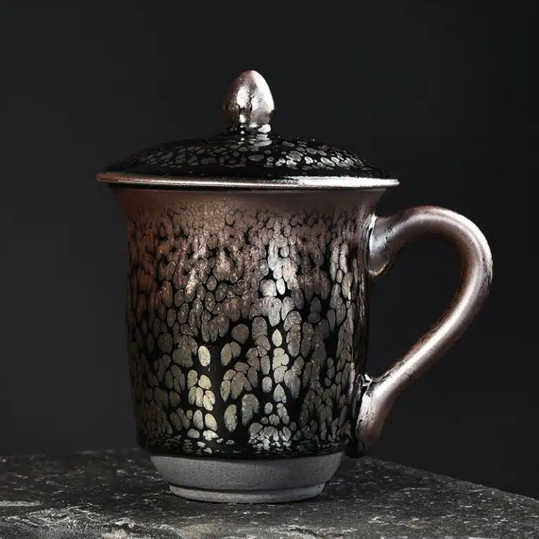 Eternal Flame Jian Zhan Tenmoku Coffee Cup