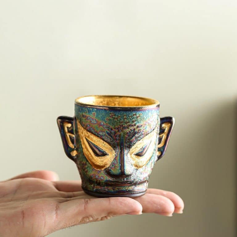 Mask Jian Zhan Tenmoku Tea Cup