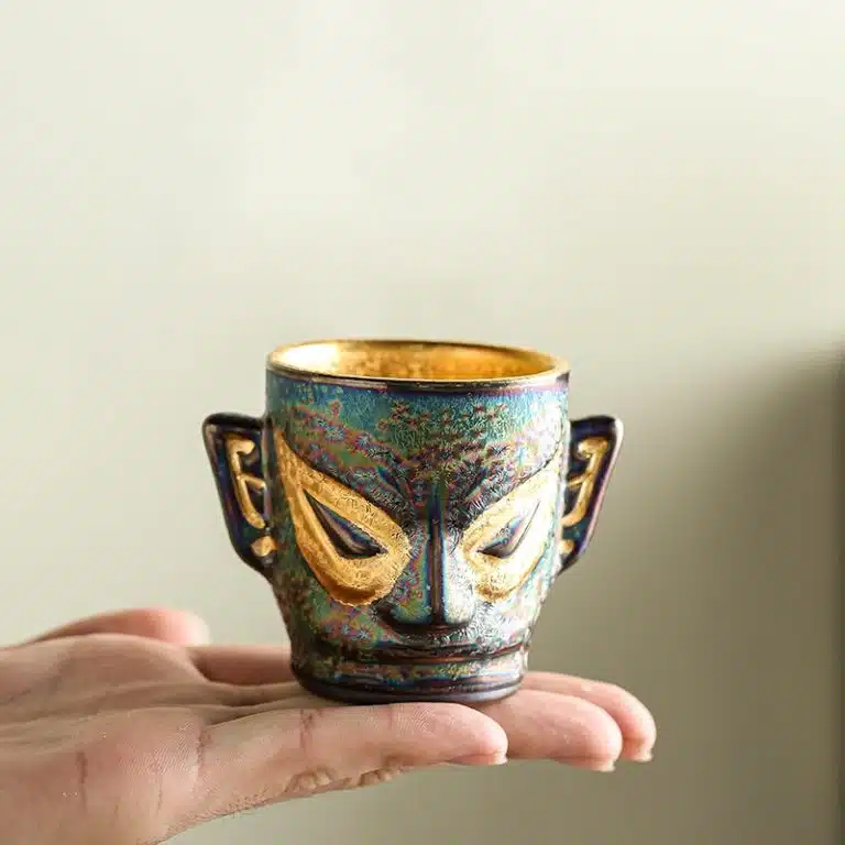 Mask Jian Zhan Tenmoku Tea Cup