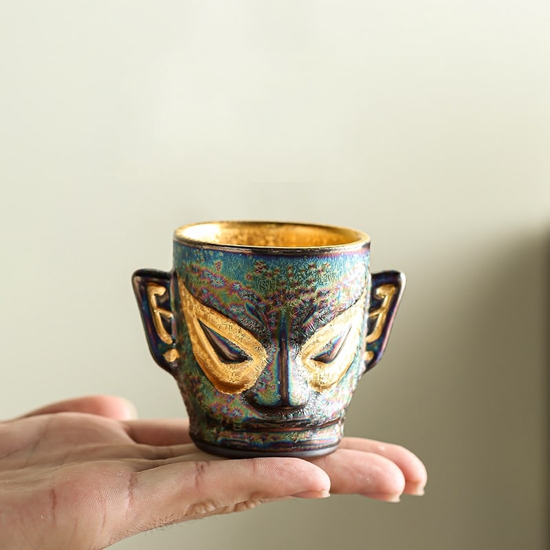 Mask Jian Zhan Tenmoku Tea Cup
