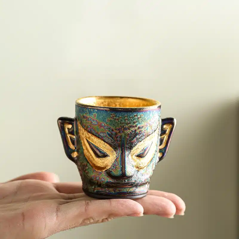 Mask Jian Zhan Tenmoku Tea Cup
