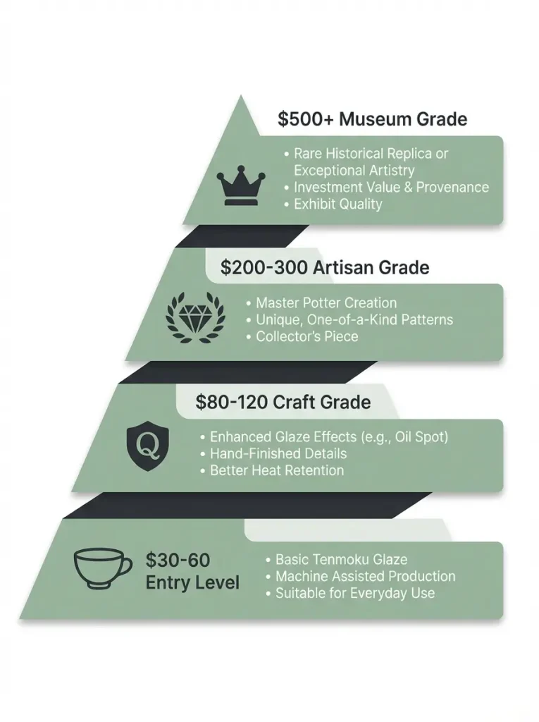 Tenmoku Tea Cup Price Range Guide 2024 Quality Tiers