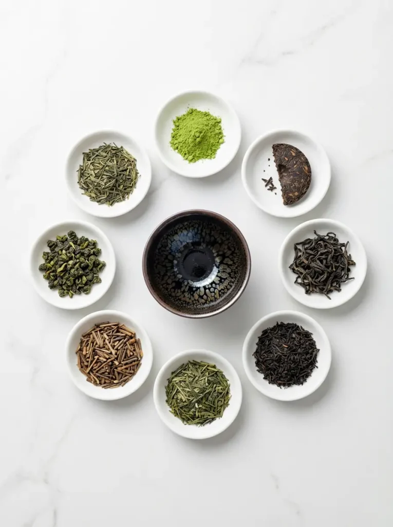seven best teas for tenmoku cup variety