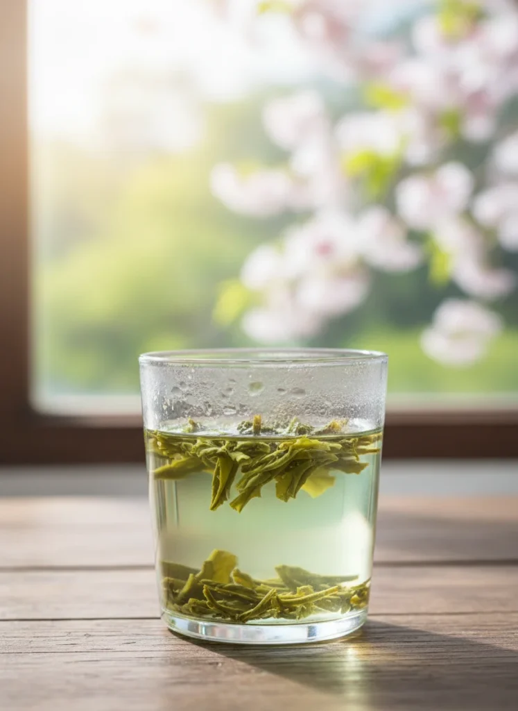 Taiwanese High Mountain Oolong: A Complete Guide 3 Fresh tea leaves with pale liquor