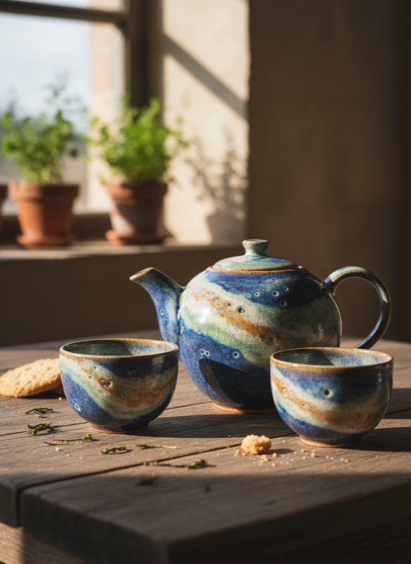 Luxury Black and Gold Tea Set for Elegant Tea Parties & Home Decor - image 2