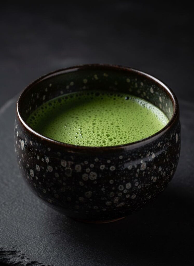 Tenmoku matcha glaze