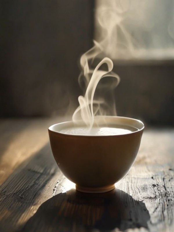 breathing exercises tea practice tenmoku cup steam calm meditation morning seren